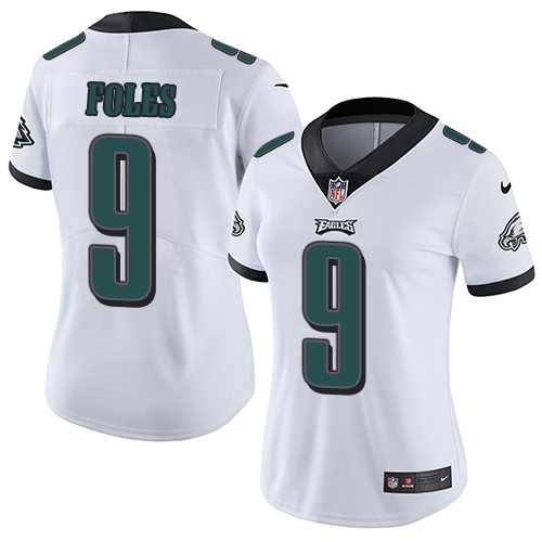 Nike Eagles #9 Nick Foles White Women's Stitched NFL Vapor Untouchable Limited Jersey