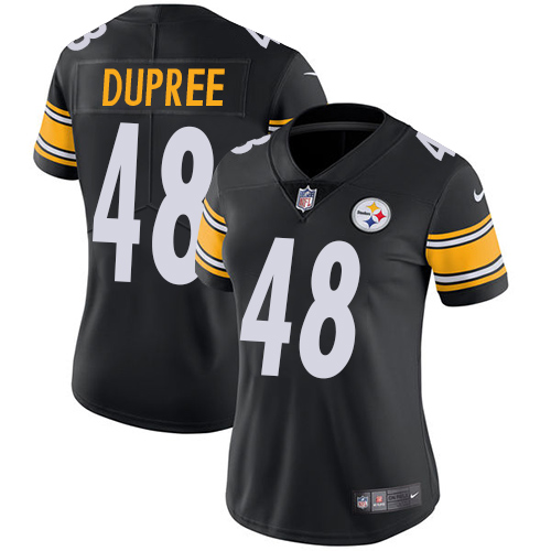 Nike Steelers #48 Bud Dupree Black Team Color Women's Stitched NFL Vapor Untouchable Limited Jersey