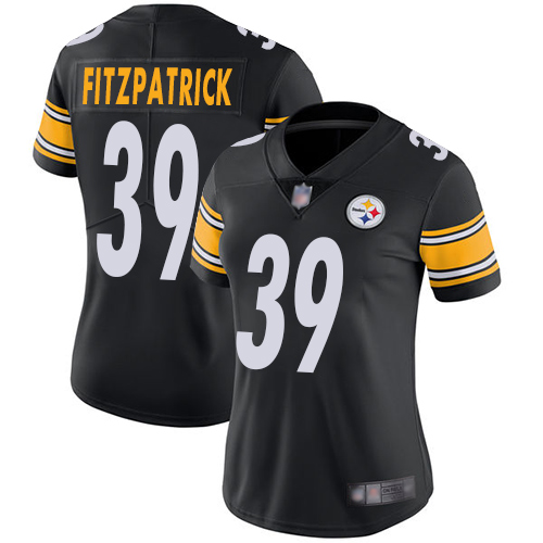 Nike Steelers #39 Minkah Fitzpatrick Black Team Color Women's Stitched NFL Vapor Untouchable Limited Jersey
