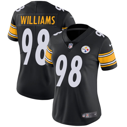 Nike Steelers #98 Vince Williams Black Team Color Women's Stitched NFL Vapor Untouchable Limited Jersey