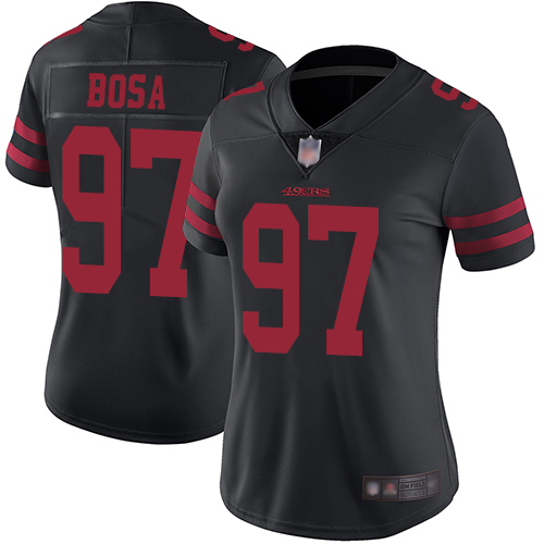 Nike 49ers #97 Nick Bosa Black Alternate Women's Stitched NFL Vapor Untouchable Limited Jersey