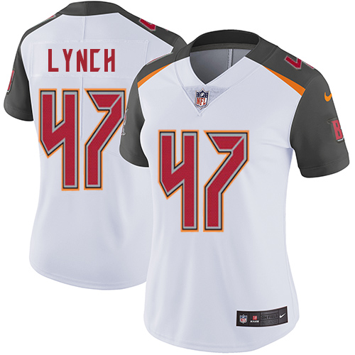 Nike Buccaneers #47 John Lynch White Women's Stitched NFL Vapor Untouchable Limited Jersey