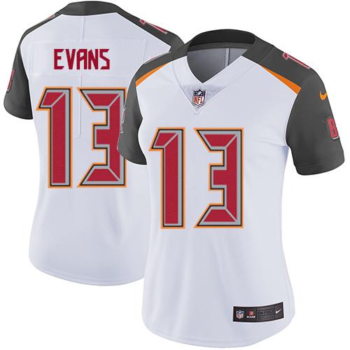 Nike Buccaneers #13 Mike Evans White Women's Stitched NFL Vapor Untouchable Limited Jersey