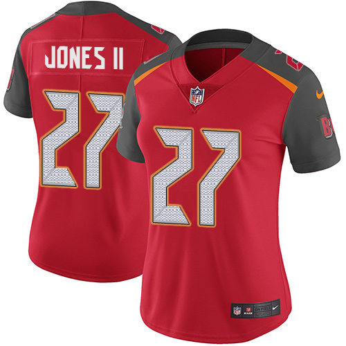Nike Buccaneers #27 Ronald Jones II Red Team Color Women's Stitched NFL Vapor Untouchable Limited Jersey