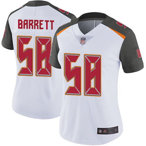 Nike Buccaneers #58 Shaquil Barrett White Women's Stitched NFL Vapor Untouchable Limited Jersey
