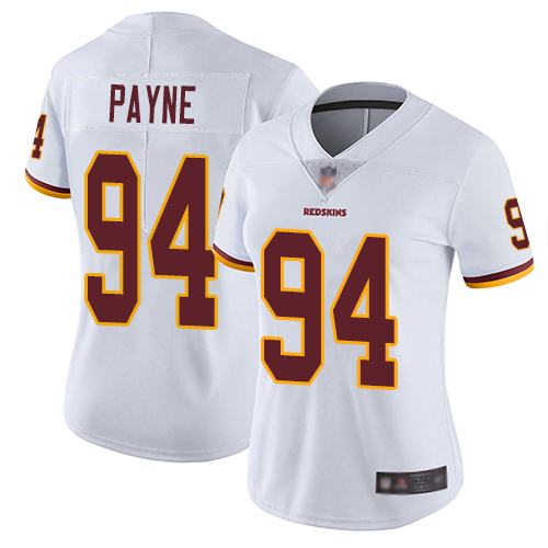 Nike Redskins #94 Da'Ron Payne White Women's Stitched NFL Vapor Untouchable Limited Jersey