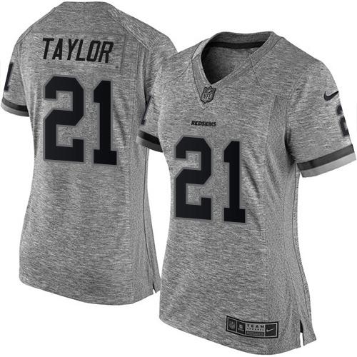 Nike Redskins #21 Sean Taylor Gray Women's Stitched NFL Limited Gridiron Gray Jersey
