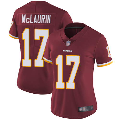 Nike Redskins #17 Terry McLaurin Burgundy Red Team Color Women's Stitched NFL Vapor Untouchable Limited Jersey