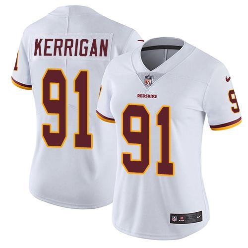 Nike Redskins #91 Ryan Kerrigan White Women's Stitched NFL Vapor Untouchable Limited Jersey