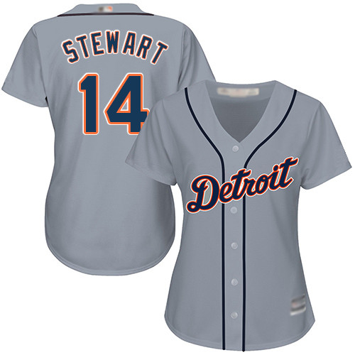 Tigers #14 Christin Stewart Grey Road Women's Stitched MLB Jersey