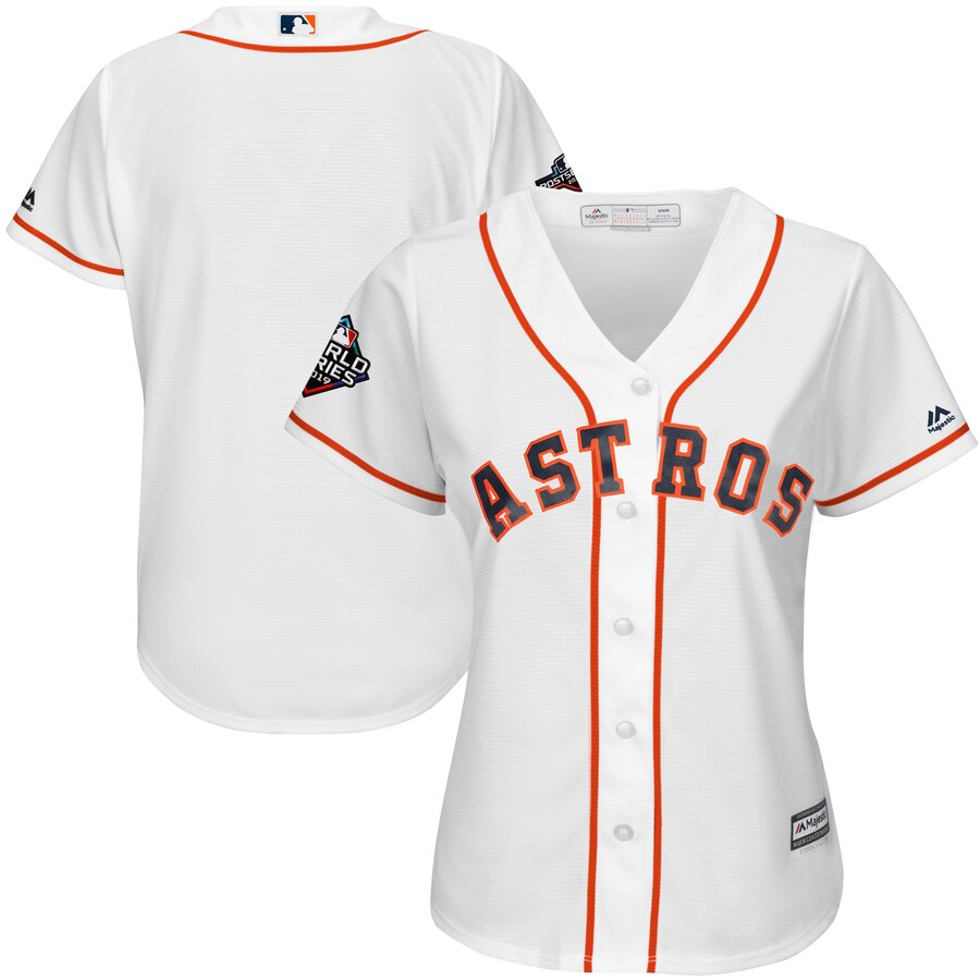 Astros Blank White Women's 2019 World Series Bound Cool Base Stitched MLB Jersey