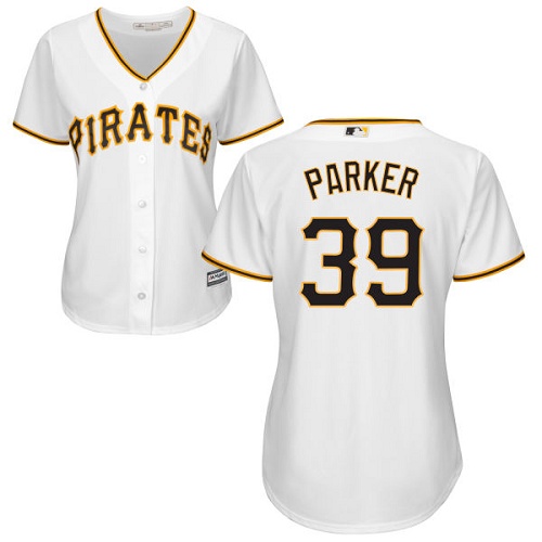 Pirates #39 Dave Parker White Home Women's Stitched MLB Jersey