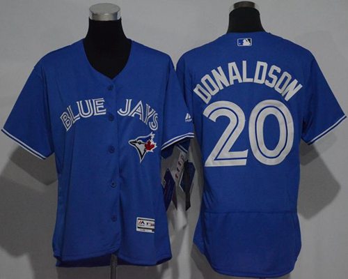 Blue Jays #20 Josh Donaldson Blue Flexbase Authentic Women's Stitched MLB Jersey