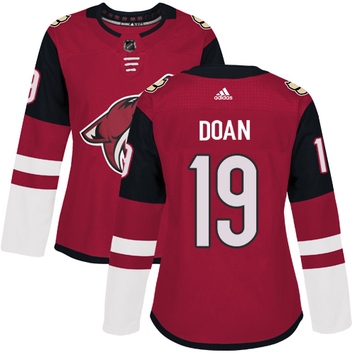 Adidas Coyotes #19 Shane Doan Maroon Home Authentic Women's Stitched NHL Jersey
