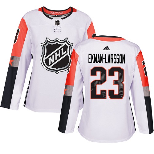 Adidas Coyotes #23 Oliver Ekman-Larsson White 2018 All-Star Pacific Division Authentic Women's Stitched NHL Jersey