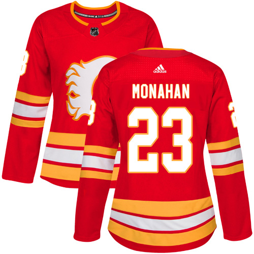 Adidas Flames #23 Sean Monahan Red Alternate Authentic Women's Stitched NHL Jersey