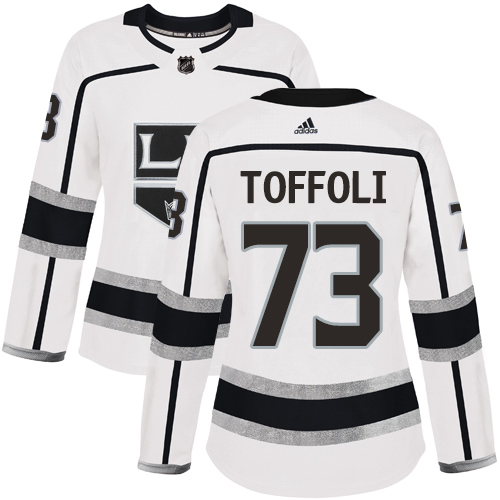 Adidas Kings #73 Tyler Toffoli White Road Authentic Women's Stitched NHL Jersey