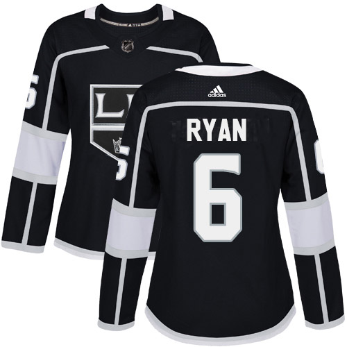 Adidas Kings #6 Joakim Ryan Black Home Authentic Women's Stitched NHL Jersey