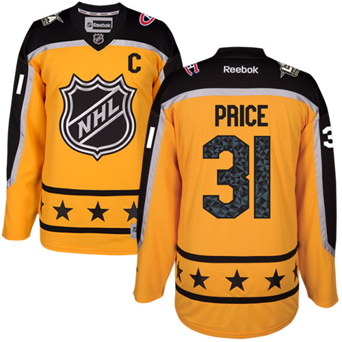 Canadiens #31 Carey Price Yellow 2017 All-Star Atlantic Division Women's Stitched NHL Jersey