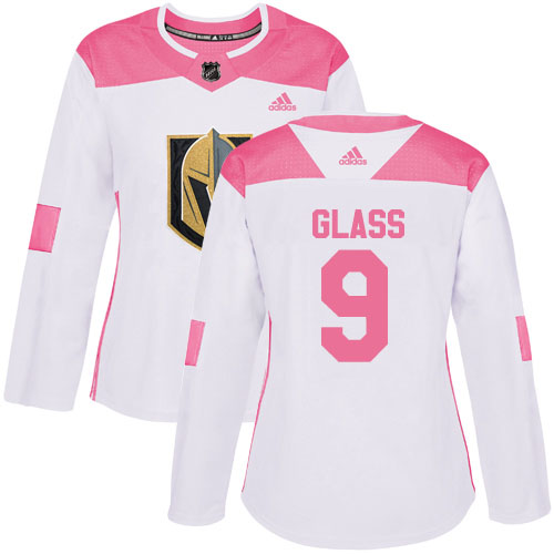 Adidas Golden Knights #9 Cody Glass White/Pink Authentic Fashion Women's Stitched NHL Jersey