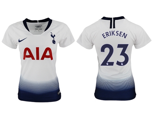Women's Tottenham Hotspur #23 Eriksen Home Soccer Club Jersey