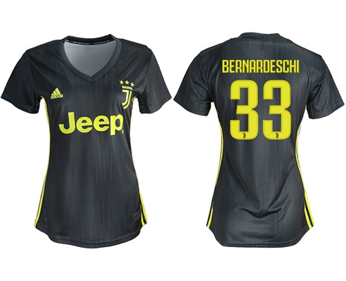 Women's Juventus #33 Bernardeschi Third Soccer Club Jersey