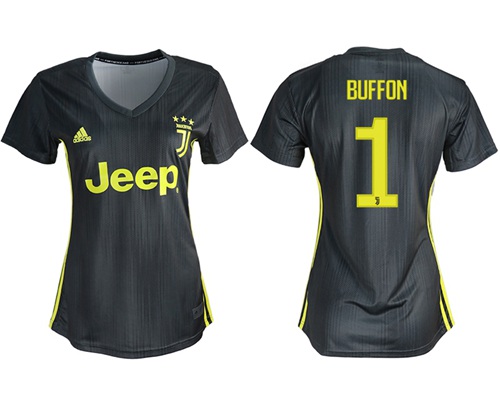 Women's Juventus #1 Buffon Third Soccer Club Jersey