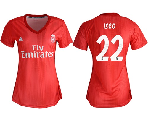 Women's Real Madrid #22 Isco Third Soccer Club Jersey