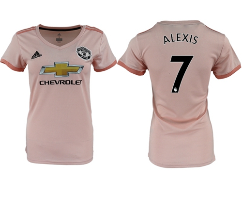 Women's Manchester United #7 Alexis Away Soccer Club Jersey