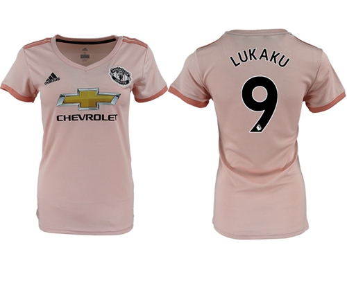 Women's Manchester United #9 Lukaku Away Soccer Club Jersey