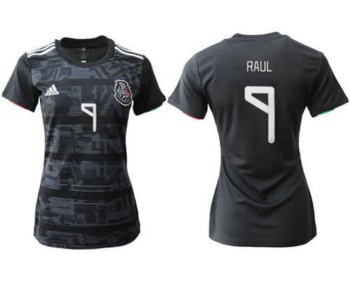 Women's Mexico #7 Raul Home Soccer Country Jersey