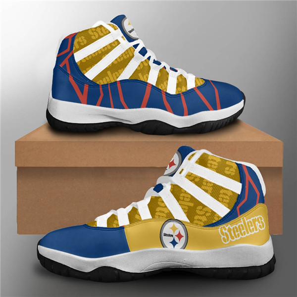 Women's Pittsburgh Steelers Air Jordan 11 Sneakers 3002