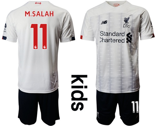 Liverpool #11 M.Salah Away Kid Soccer Club Jersey