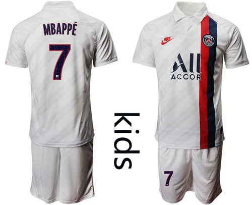 Paris Saint Germain #7 Mbappe Third Kid Soccer Club Jersey
