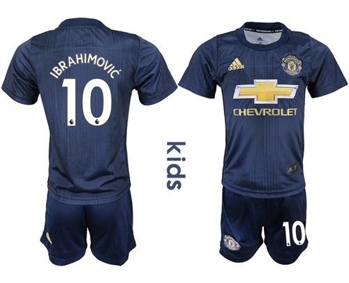 Manchester United #10 Ibrahimovic Third Kid Soccer Club Jersey
