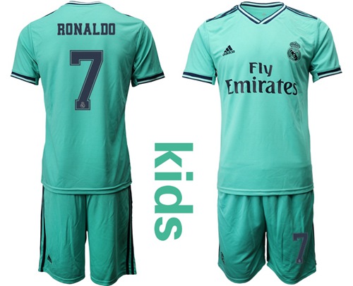 Real Madrid #7 Ronaldo Third Kid Soccer Club Jersey