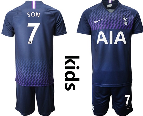 Tottenham Hotspur #7 Son Away Kid Soccer Club Jersey