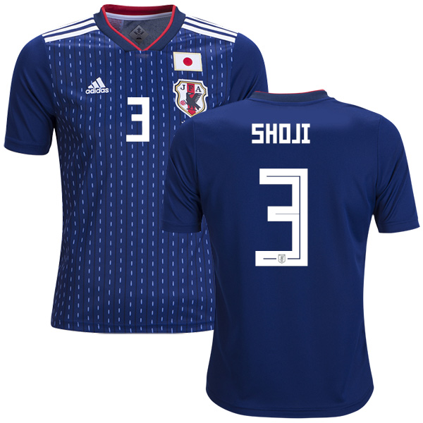 Japan #3 Shoji Home Kid Soccer Country Jersey