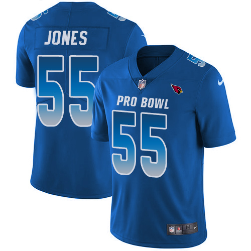 Nike Cardinals #55 Chandler Jones Royal Youth Stitched NFL Limited NFC 2018 Pro Bowl Jersey