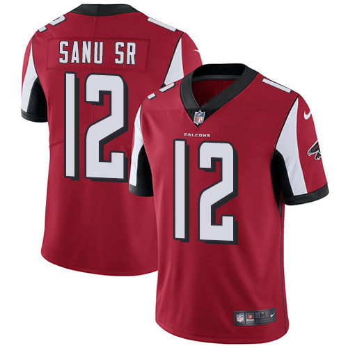 Nike Falcons #12 Mohamed Sanu Sr Red Team Color Youth Stitched NFL Vapor Untouchable Limited Jersey