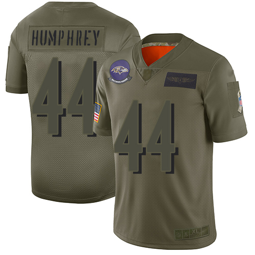 Nike Ravens #44 Marlon Humphrey Camo Youth Stitched NFL Limited 2019 Salute to Service Jersey