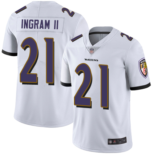Nike Ravens #21 Mark Ingram II White Youth Stitched NFL Vapor Untouchable Limited Jersey