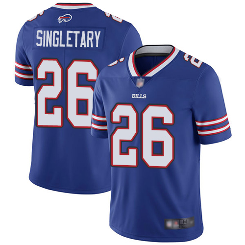 Nike Bills #26 Devin Singletary Royal Blue Team Color Youth Stitched NFL Vapor Untouchable Limited Jersey