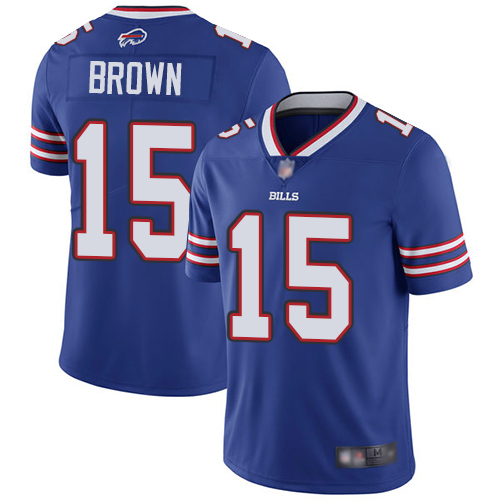 Nike Bills #15 John Brown Royal Blue Team Color Youth Stitched NFL Vapor Untouchable Limited Jersey