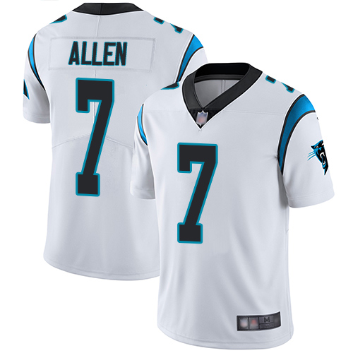 Nike Panthers #7 Kyle Allen White Youth Stitched NFL Vapor Untouchable Limited Jersey