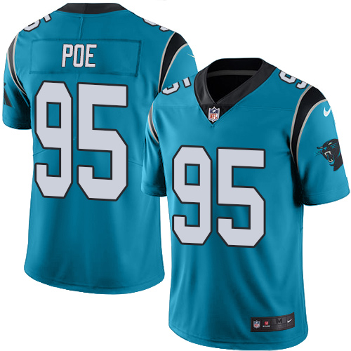 Nike Panthers #95 Dontari Poe Blue Youth Stitched NFL Limited Rush Jersey