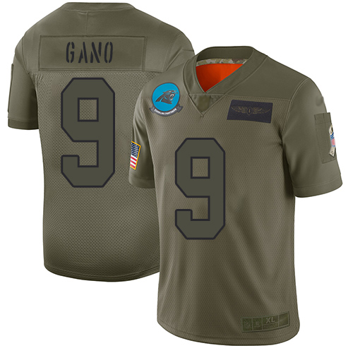 Nike Panthers #9 Graham Gano Camo Youth Stitched NFL Limited 2019 Salute to Service Jersey