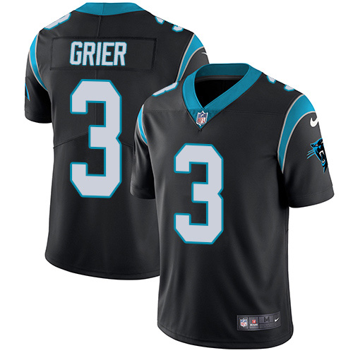 Nike Panthers #3 Will Grier Black Team Color Youth Stitched NFL Vapor Untouchable Limited Jersey