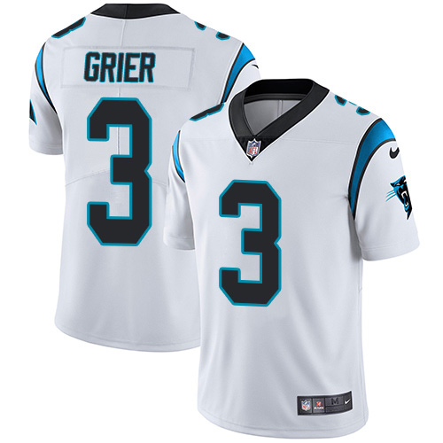 Nike Panthers #3 Will Grier White Youth Stitched NFL Vapor Untouchable Limited Jersey