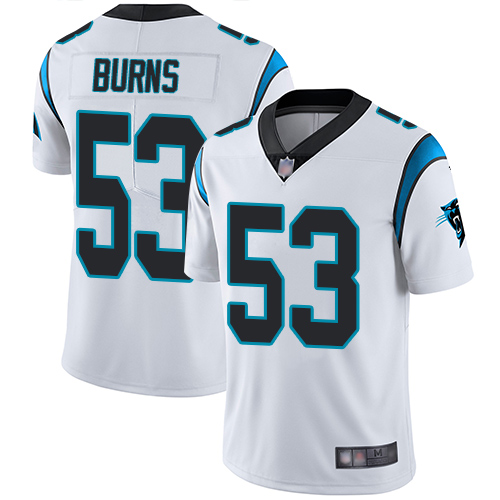 Nike Panthers #53 Brian Burns White Youth Stitched NFL Vapor Untouchable Limited Jersey